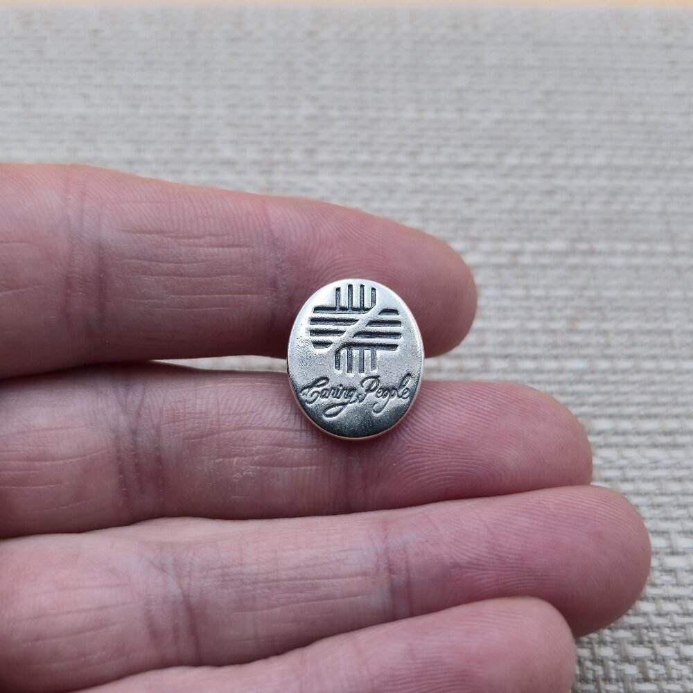 Sterling Silver Caring People Pin Brooch A5753